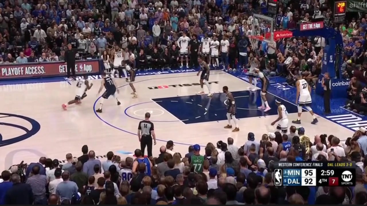 KAT can't miss as he hits another 3 to put the Wolves up 6