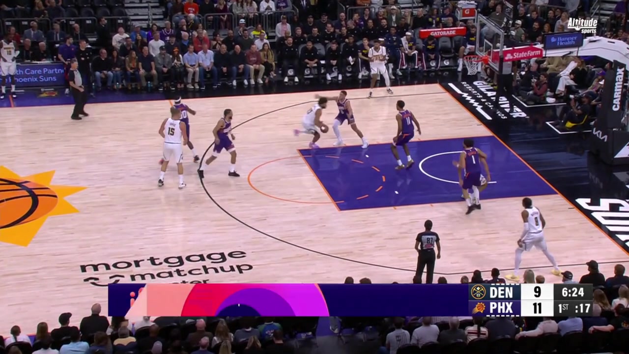 Jamal Murray with a beautiful drive and layup