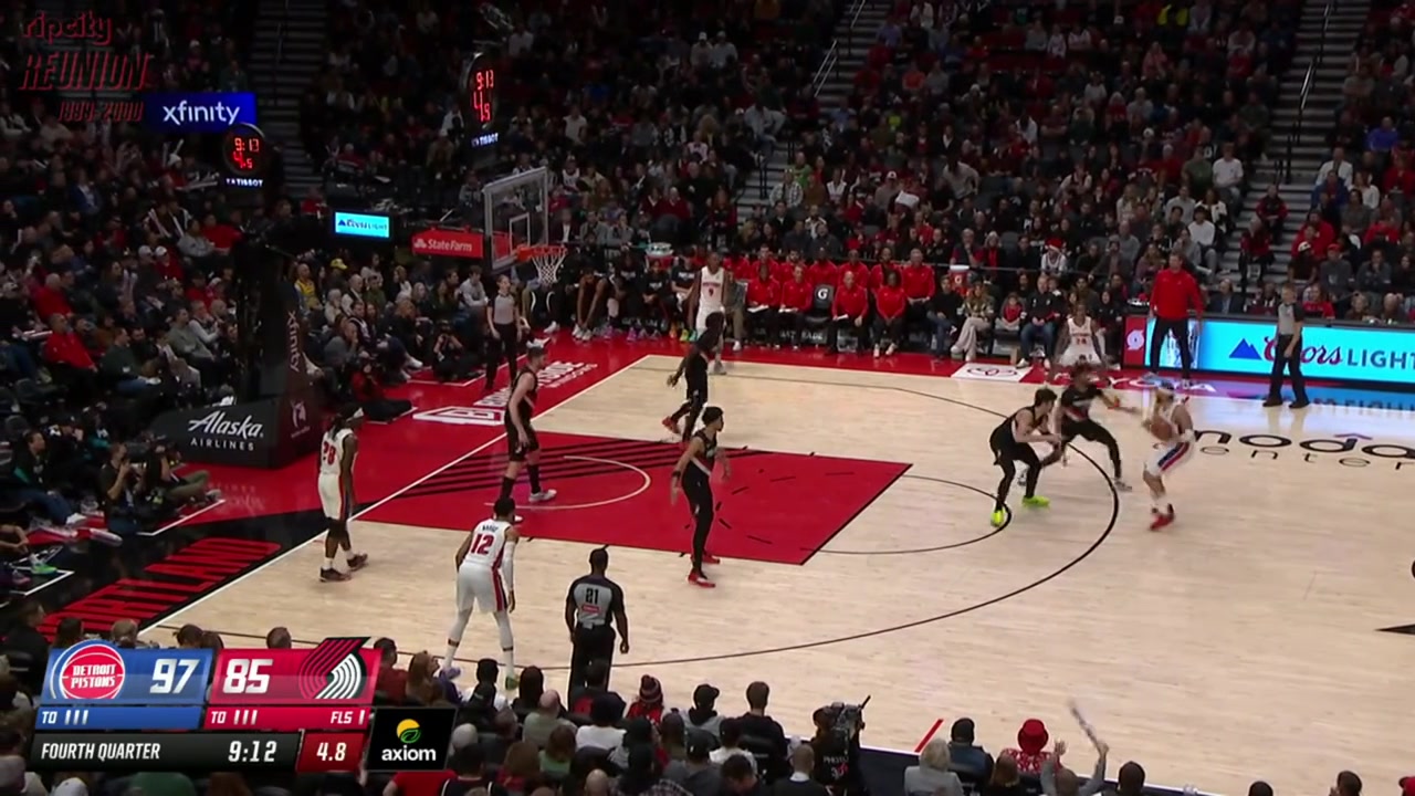 The Blazers use the coach's challenge and JB Bickerstaff receives a technical foul after complaining that the Blazers were given too much time to decide whether to challenge the call on the floor with replaysUpon review the challenge was successful