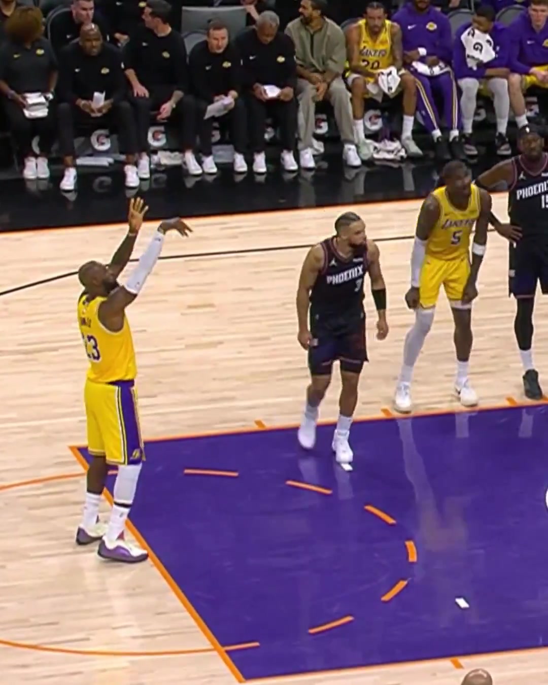 LeBron got mad after Dillon Brooks tried to high-five him