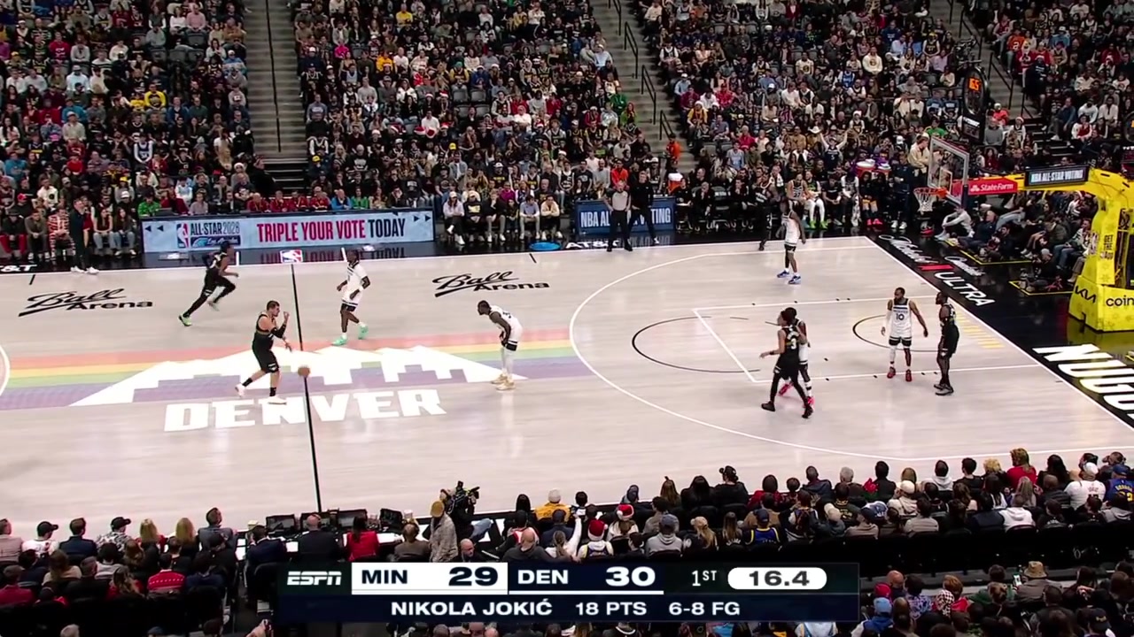 Nikola Joki bounce-pass assist to Tim Hardaway Jr for the dunk
