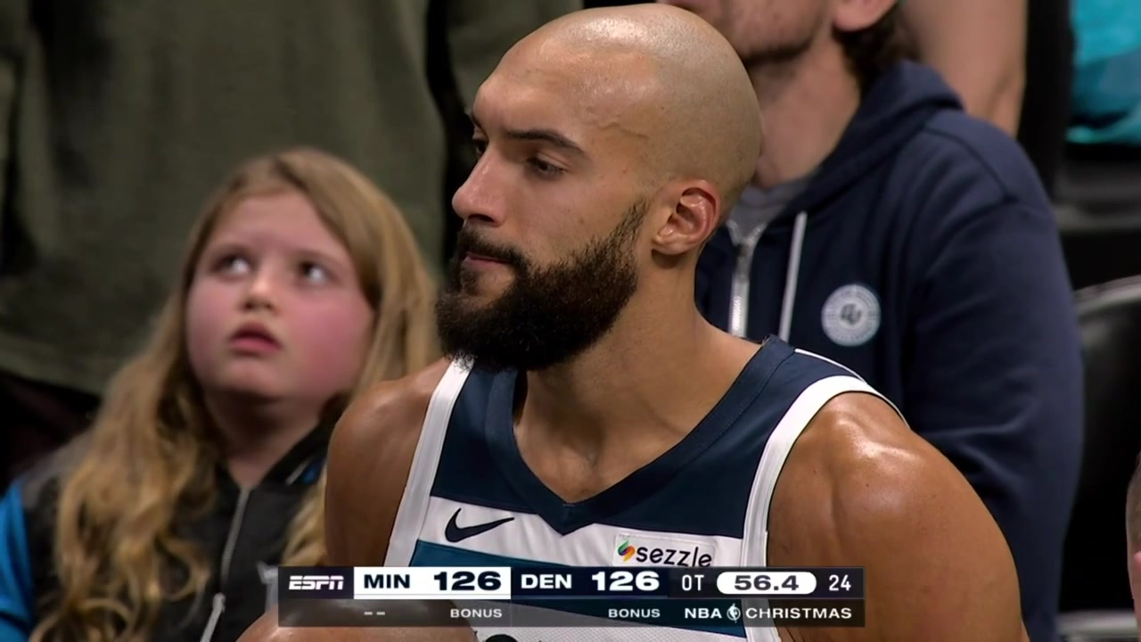 Anthony Edwards tries to disrupt Nikola Jokic's preparation for the free throw in overtime then acts like he didn't do it