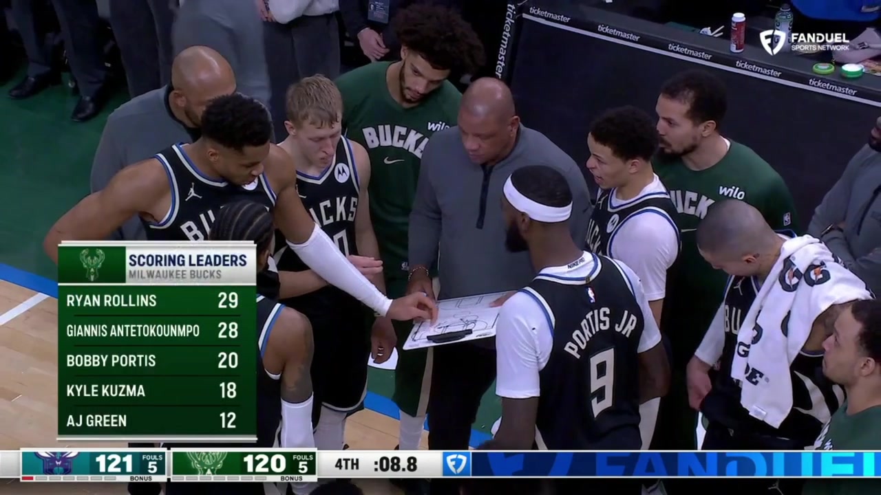 Giannis literally draws up alley-oop from KPJ to him and they pull it off to win the game