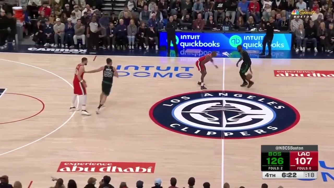 Jaylen Brown hits the stop and pop for 48 points and the Clippers do anything to stop him from hitting 50