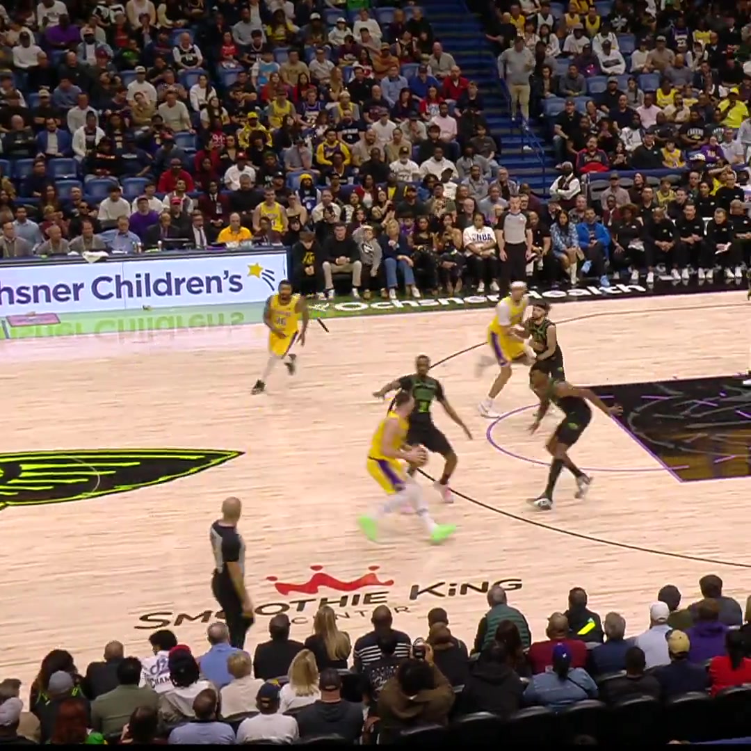 Luka throws the Lob to the 41 year old