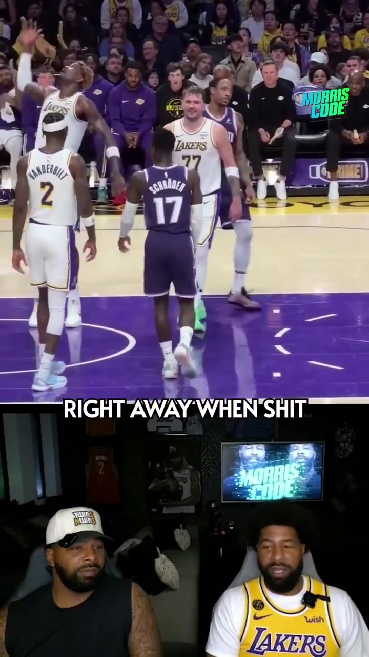 Markieff Morris says he got a call right after Dennis Schrder put his hands on Luka I got the call amp they said 'cuz put hands on him' I dont put that past Schrder He put hands on him amp the nias had to grab Schroder From what I was told they said big fella Ayton grabbed Schrder