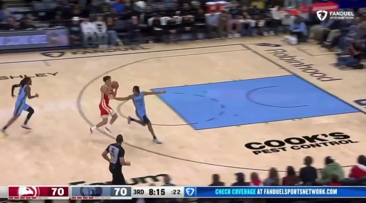 Ja Morant with an incredible chase down block