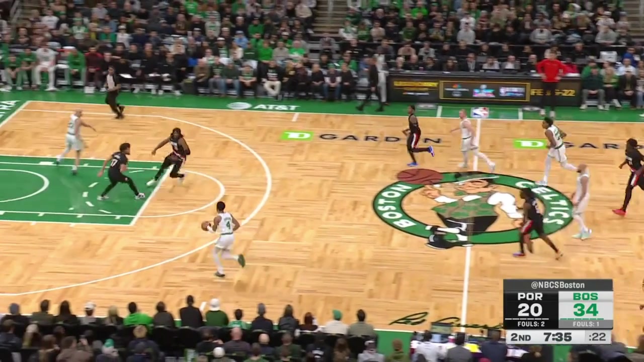 Timelord manages to get a wedgie for a second with the block and the foul and the ball falls on his head with a replay