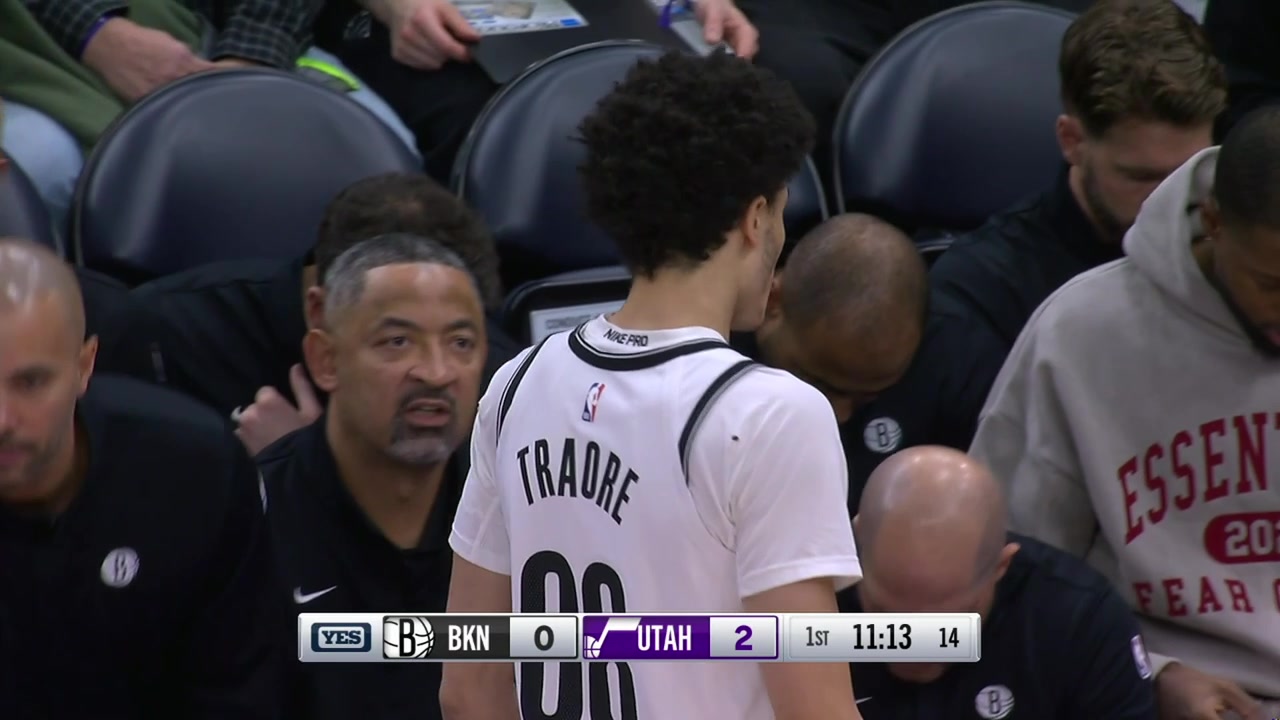 Spanish fans bring soccer atmosphere to the game between the Utah Jazz and the Brooklyn Nets