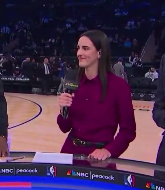 Caitlin Clarks reaction when Reggie Miller compares her to Payton Pritchard
