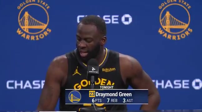 Draymond Green on being in trade talks Over the last couple of days its gotten more real to me