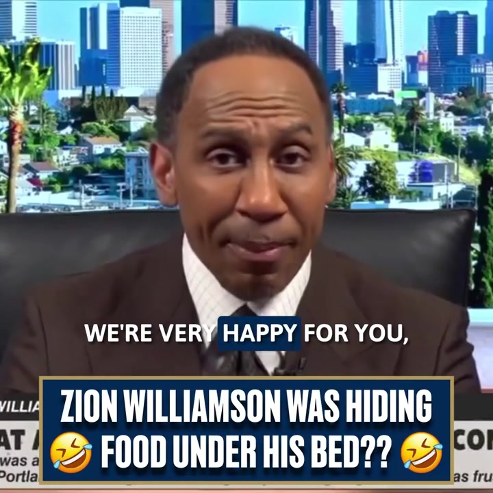 Stephen A Smith Nothing was made up The information that emanated about Zion Williamson yeah it came from inside the organization It came from people even closer than that to Zion Williamson somebody told me to go on air and point out how he got busted hiding food under his bed