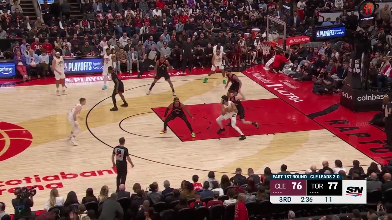 Jamison Battle full highlights vs Cleveland Cavaliers 126-104 W - Game 3 - First Round of the 2026 NBA Playoffs14 Points on 55 FG 44 from 3 2 Rebounds 1 PF and a - of 20 in 1542 minutes playedAll his points came in the 4th quarter