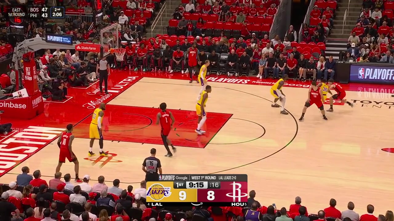 Alperen Sengun with the nice scoop layup off the spin move on Deandre Ayton with a replay
