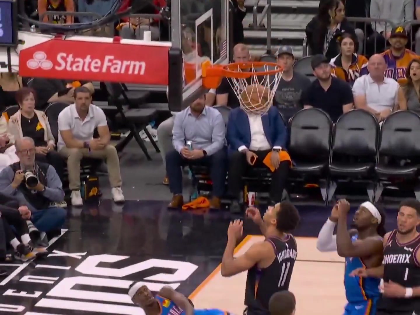 SGA slithers through the contact for the and-1 layup