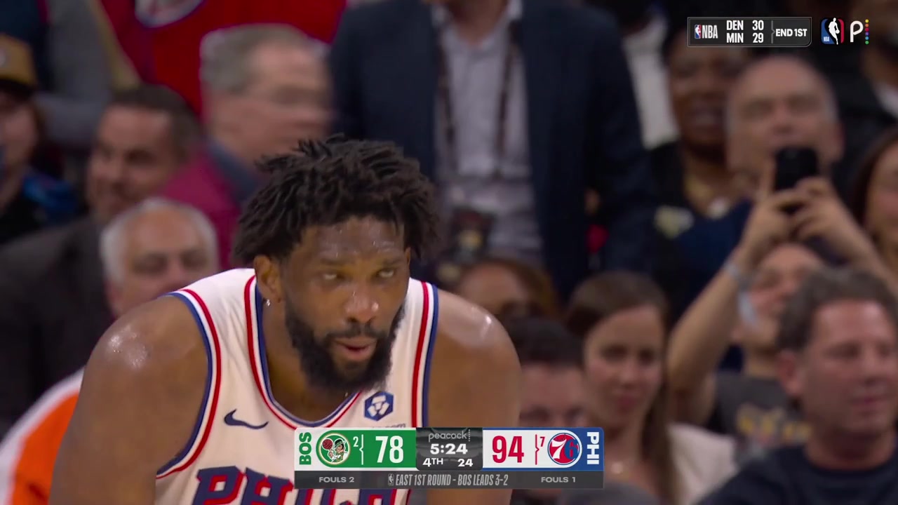Loud WE WANT BOSTON chants by Philly fans in Xfinity Mobile Arena in the 4th quarter