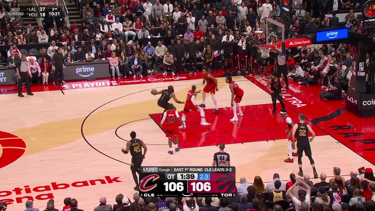 James Harden hits the jumper to give the Cavaliers their first lead since the first quarter and Scotti Barnes answers with a jumper of his own to tie the game