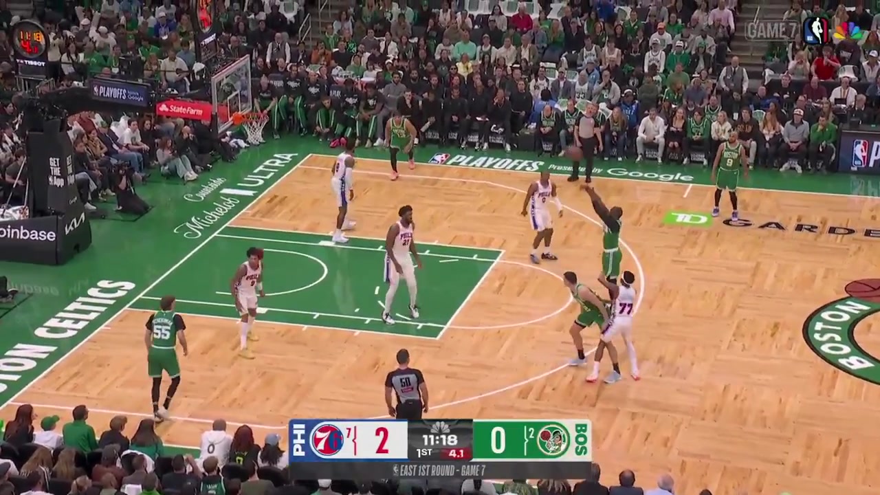VJ Edgecombe full highlights vs Boston Celtics tonight 109-100 W - Game 7 - First Round of the 2026 NBA Playoffs 23 Points on 817 FG 471 511 from 3 455 22 FT 6 Rebounds 1 Off Reb 4 Assists 3 TOV 2 PF and a - of 19 highest in game in 4342 MP
