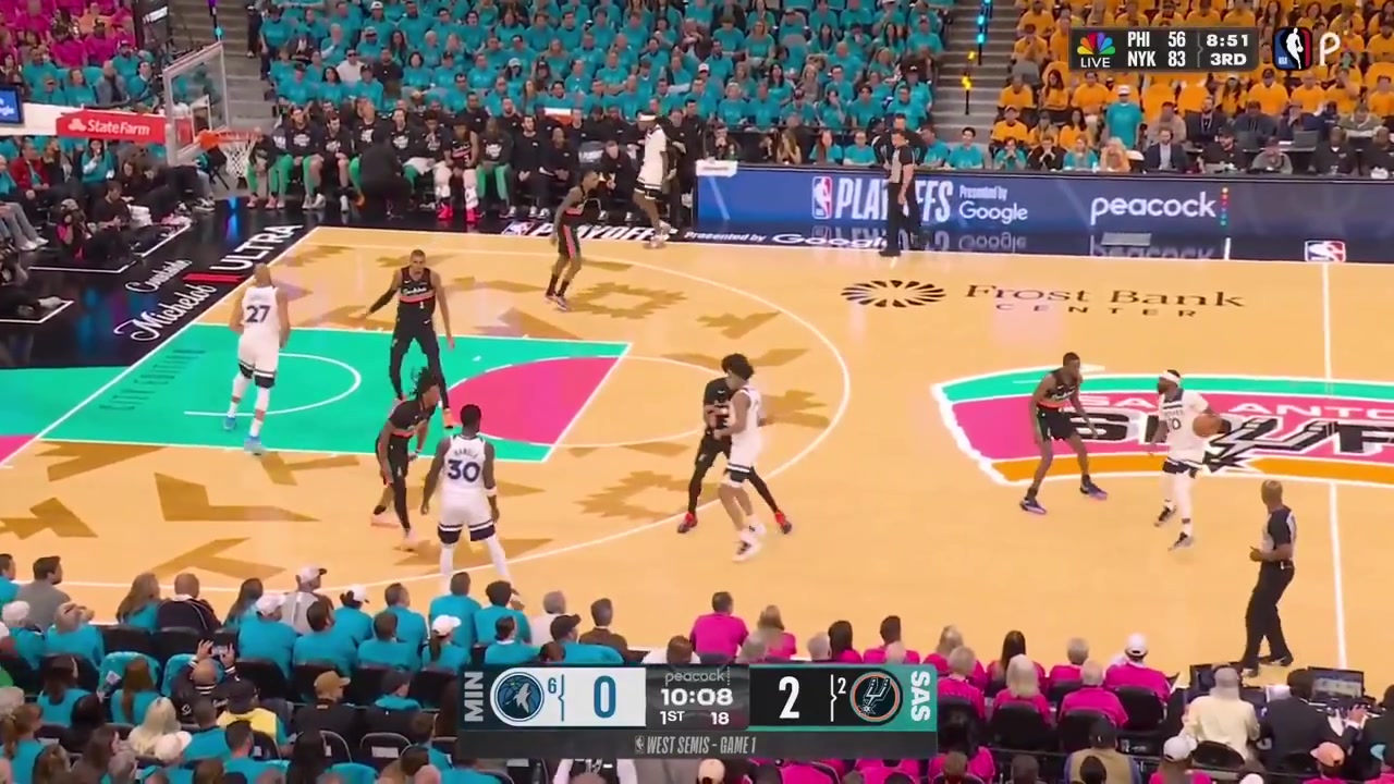 38-year-old Mike Conley Jr full highlights vs San Antonio Spurs last night 104-102 W - Game 1 - Western Semifinals - 2026 NBA Playoffs12 Points on 48 FG 47 from 3 571 2 Rebounds 6 Assists ZERO turnovers 1 PF and a - of 13 2nd best in the game in 2413 MP