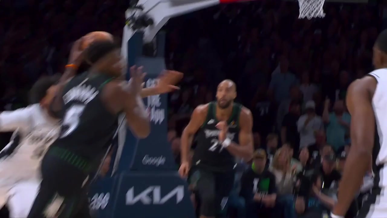 Replays of some Anthony Edwards highlights from game 3