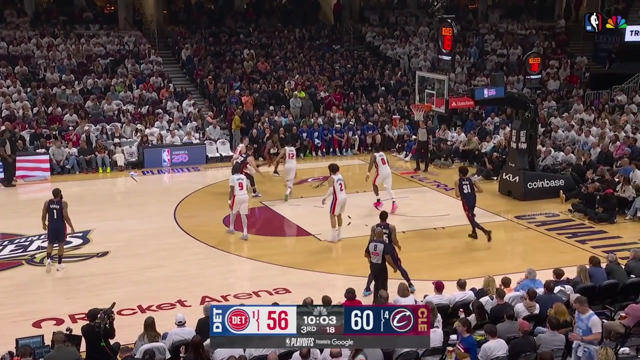 James Harden drives and dishes an assist to Jarrett Allen for the easy 2 9th assist Shortly after Jalen Duren is called for his 3rd foul and 3rd turnover for elbowing Harden off the ball Paul Reed will be subbed in for Duren With replays