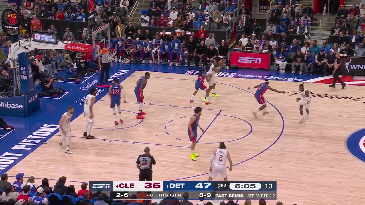 James Harden scores a bounce shot off the whistle