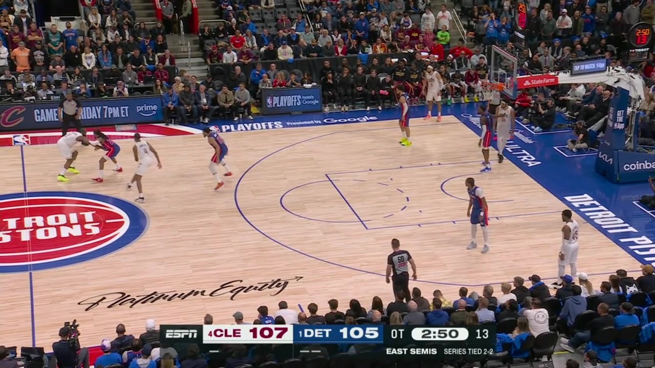 Donovan Mitchell drains a 3 Max Strus gets the clutch steal and Mitchell scores again for a 7 point OT lead