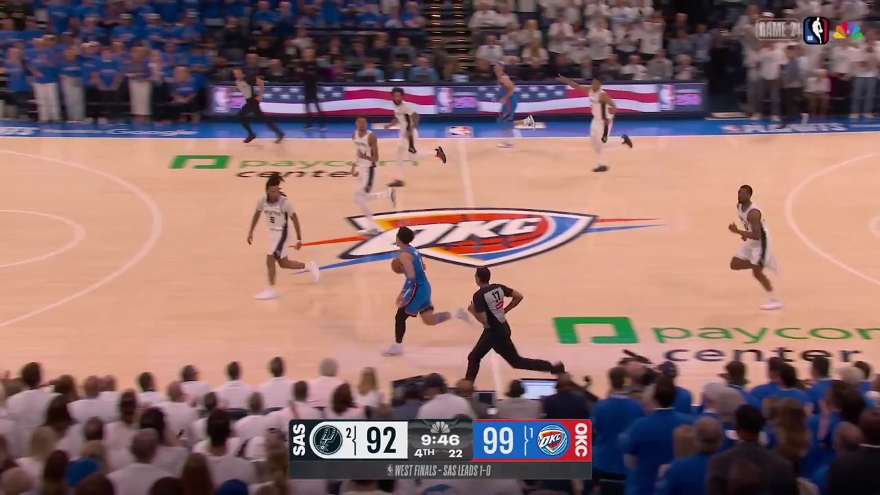 Victor Wembanyama once again misses with his right and and tips it back in with his left hand19 Points and 14th reboundsWith replays