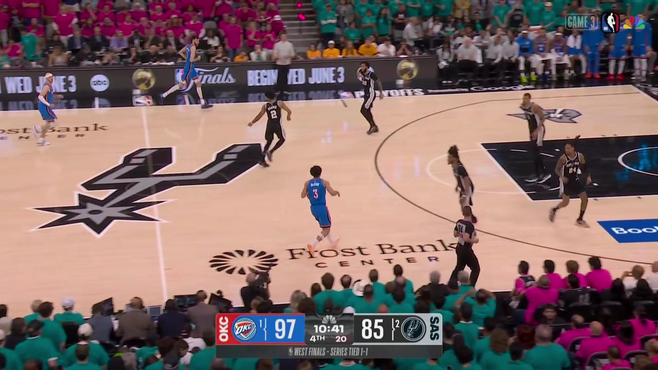 Thunder lead by 15 after Jared McCain hits the corner 3