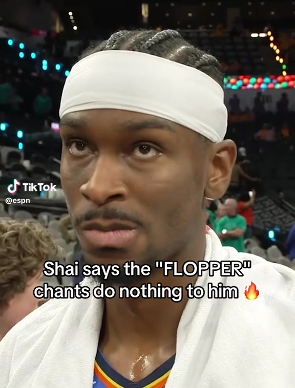 Shai says the FLOPPER chants do nothing to him