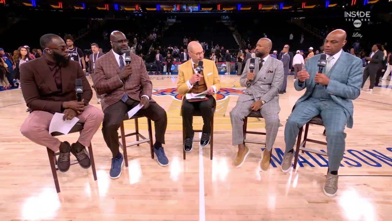 Charles Barkley I think the Knicks are reverting back to the way they played Too much Brunson-centric When they were blowing out teams they were getting KAT involved more because they didn't use KAT at all tonight I think they're becoming a little really in every game too Brunson-centric