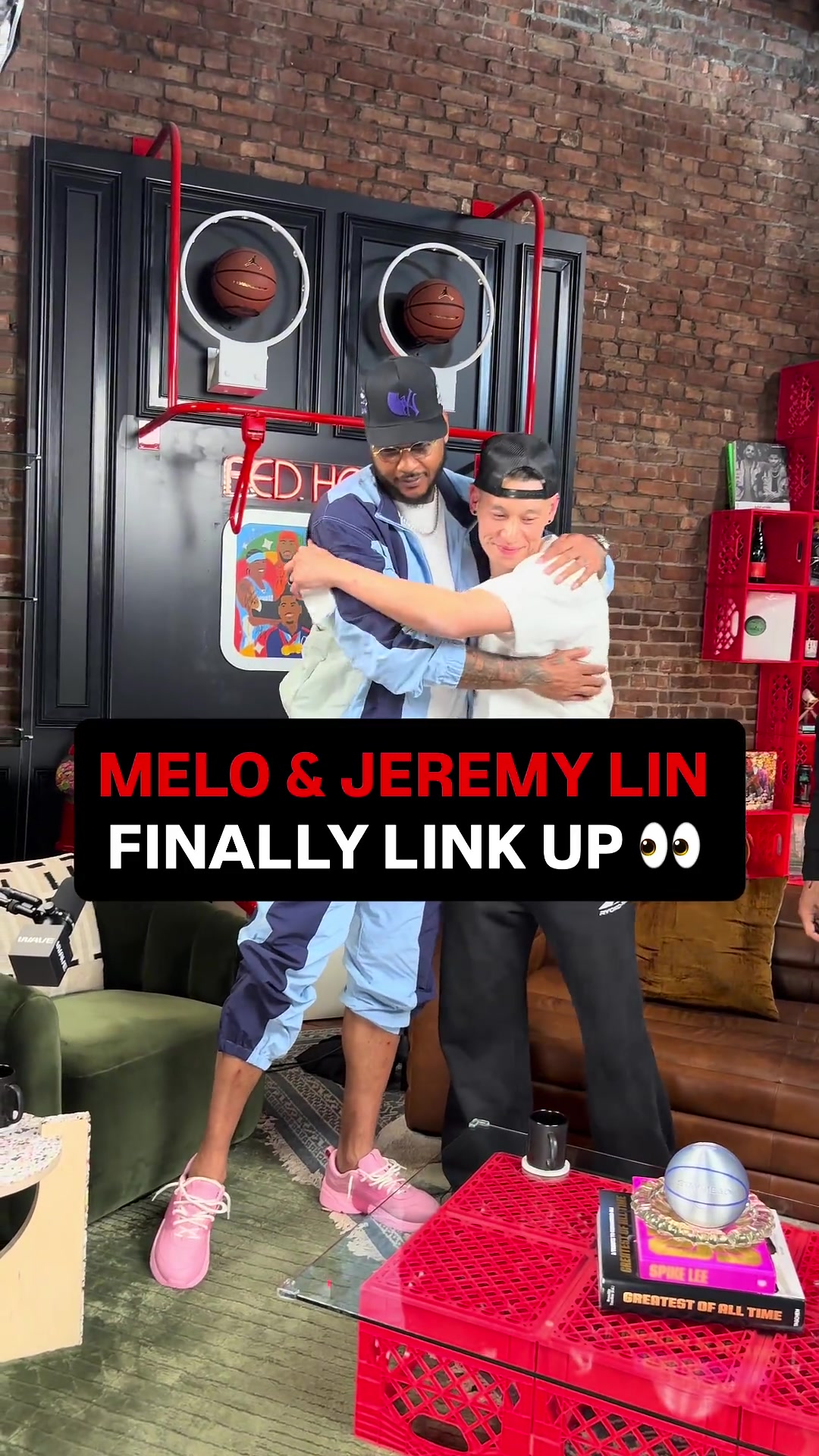 Knicks legends Carmelo Anthony and Jeremy Lin finally reunite after years