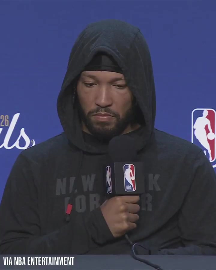 Jalen Brunson talks about hearing so many Knicks fans in road arenas I appreciate it more than I think I'll ever be able to say