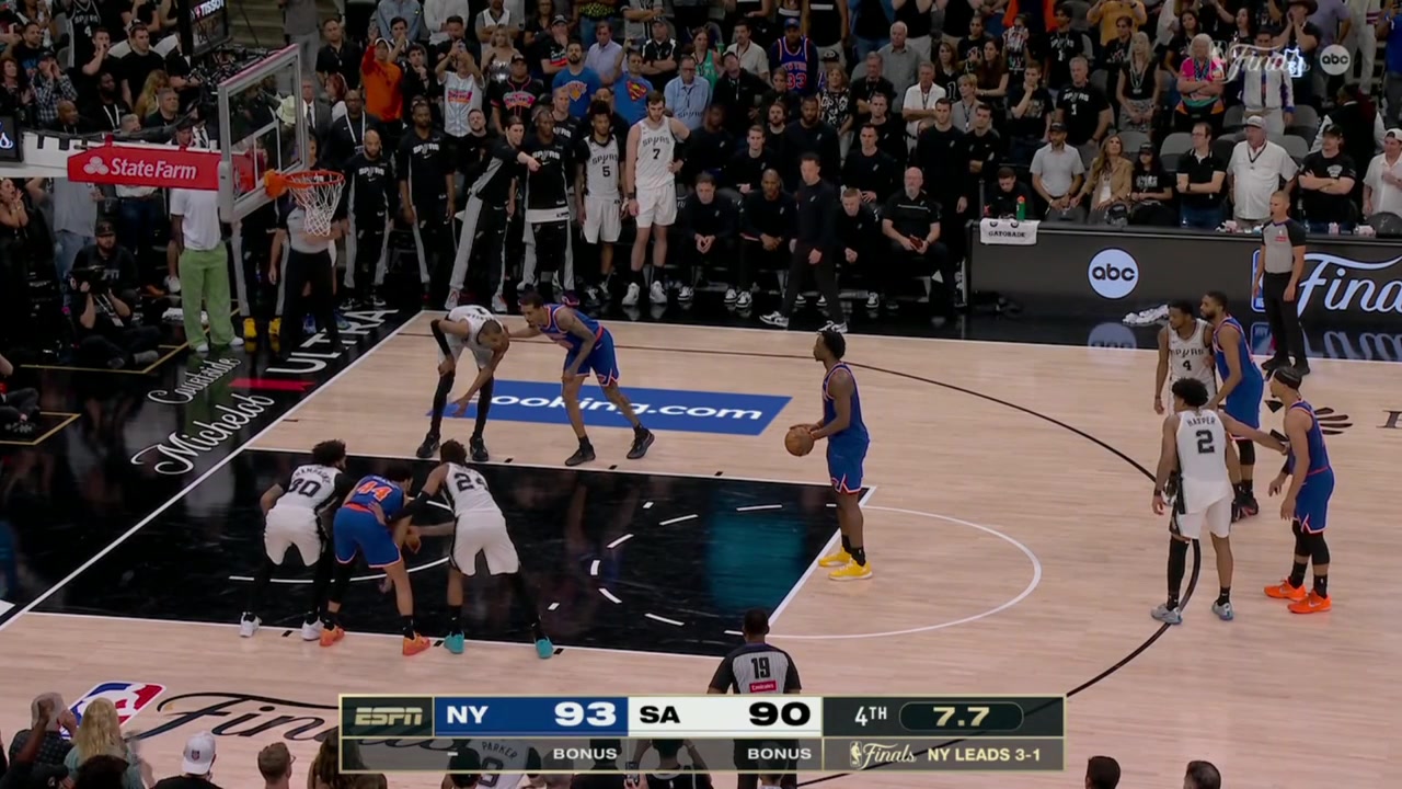 OG Anunoby hits a FT to put the game out of reach Knicks are champions