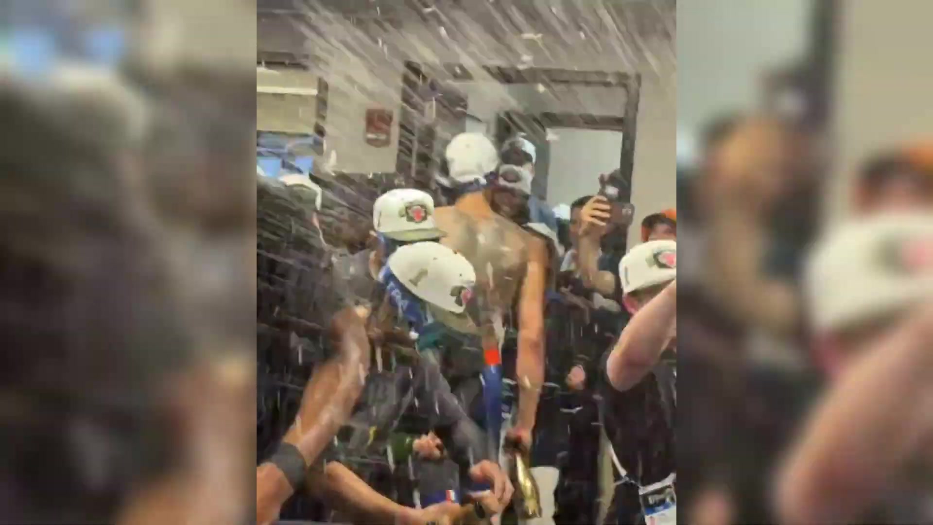New York Knicks' Locker Room Championship Celebrations