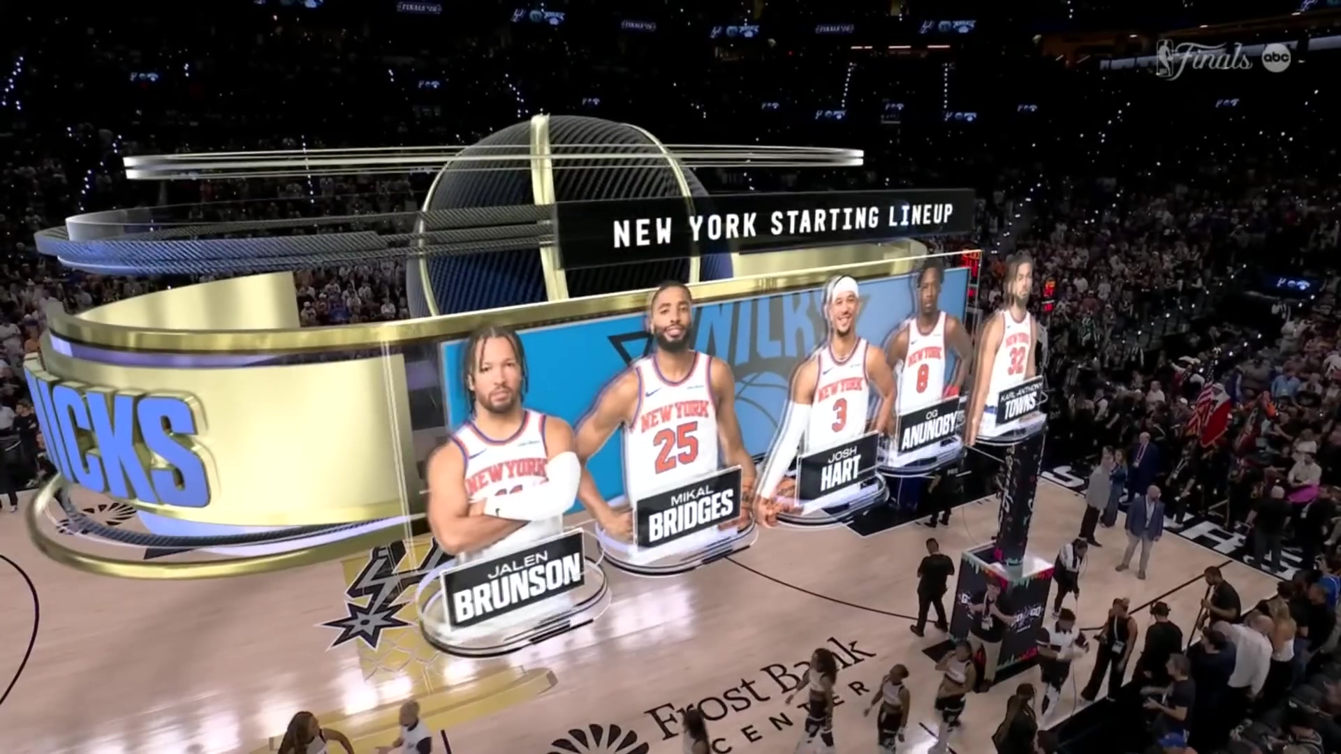 The Knicks are 3-0 whenever the Spurs have played cartoon music during player intros