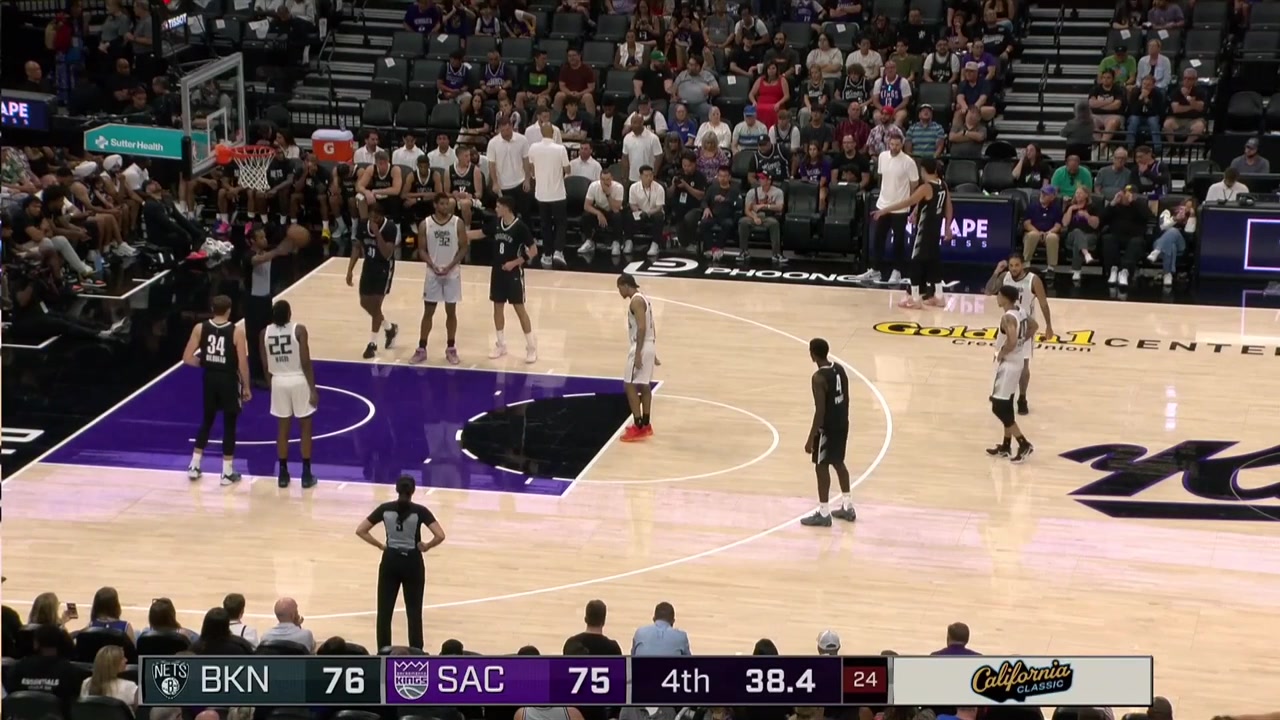 Darius Acuff splits the free throws Dylan Cardwell hustles for the ball and holds the ball with Egor Dmin as they both refuse to give up the ball even after the whistle Cardwell wins the jump ball Ben Saraf misses the fastbreak layup while being chased down Clifford game-winner