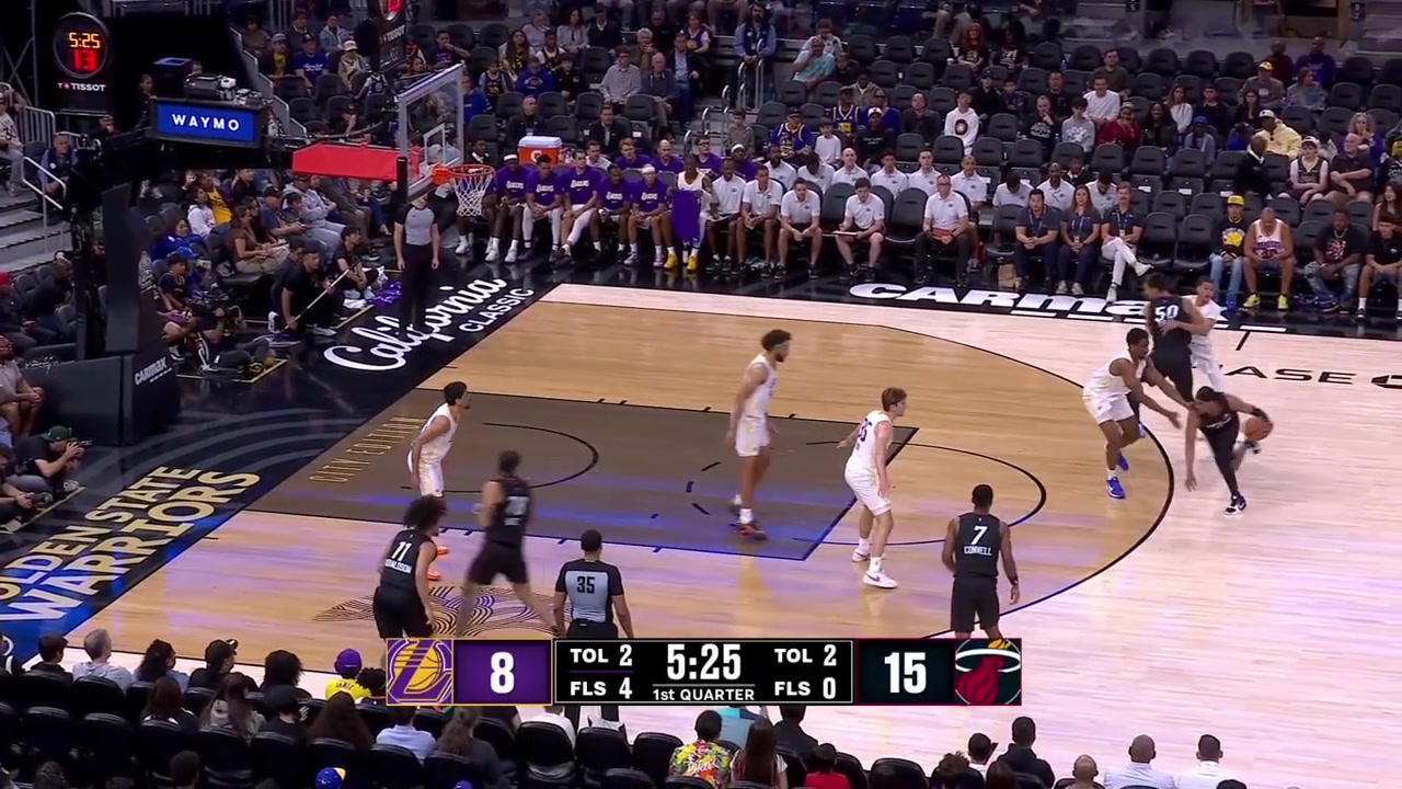 Tre White hits the contested step back 3 and shortly after Cameron Carr hits a 3-pointer of his own