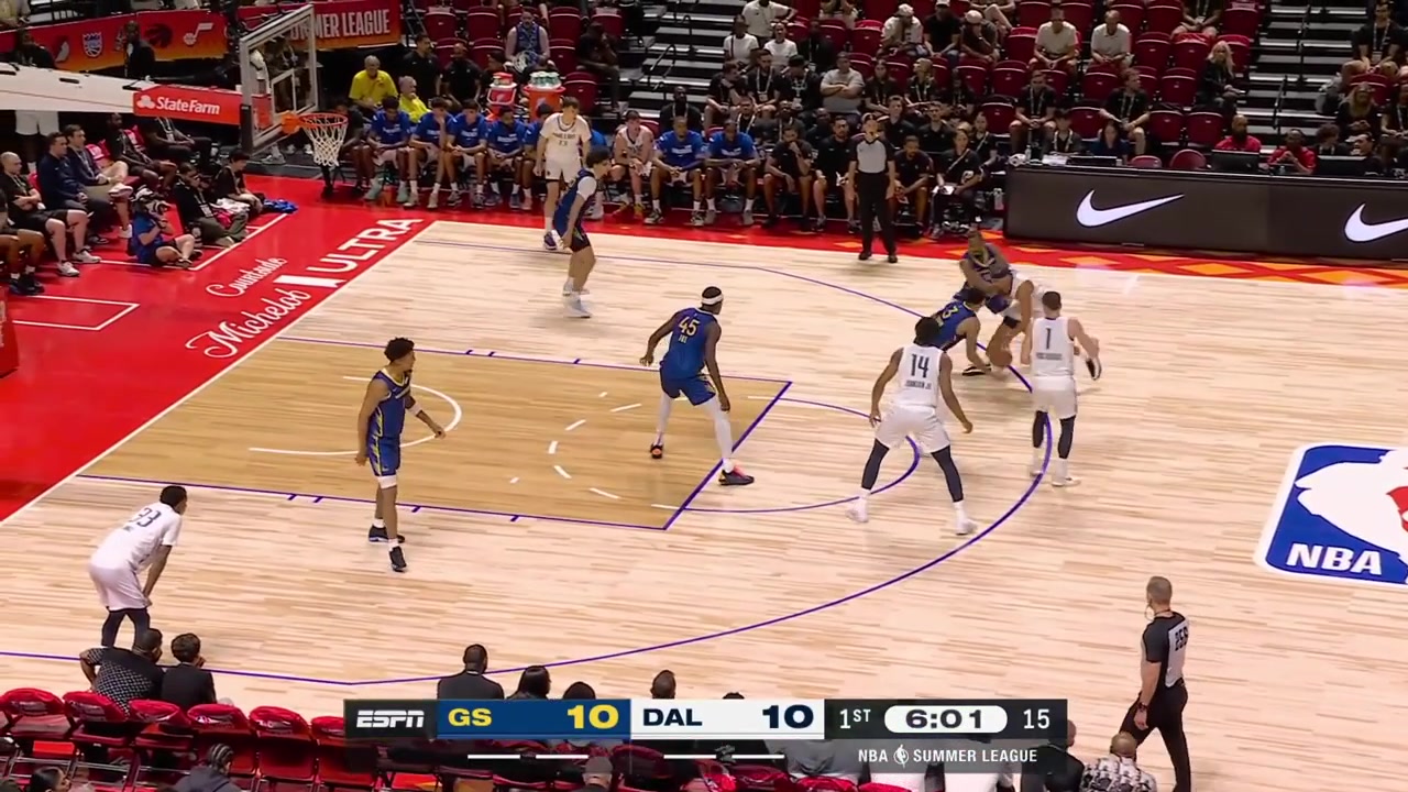 Morez Johnson with the jumper the layup and then the dunk off an assist by another rookie Sergio de Larrea 1st assistWith a replay