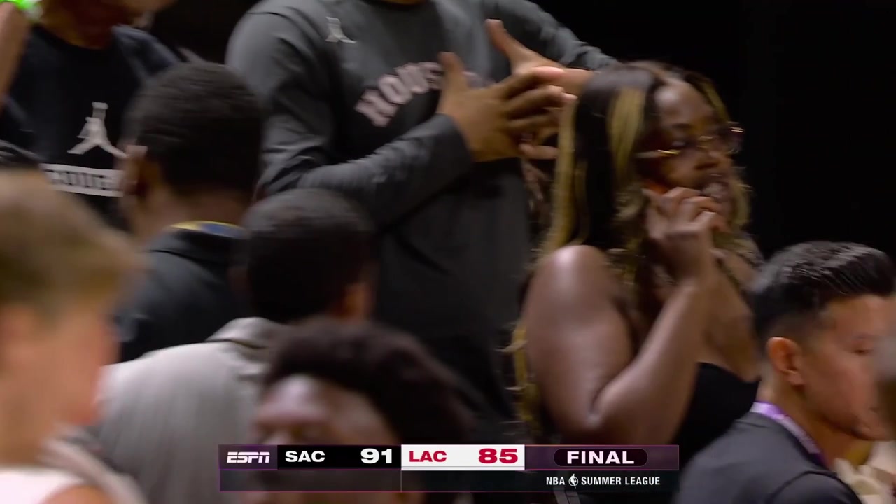 Darius Acuff Jr full postgame interview on the court after the 91-85 win over the Los Angeles Clippers in a Summer League game in Las VegasHe mentions I got to better better though I'm playing terrimbleSaying he needs to shoot better and get his team involved more