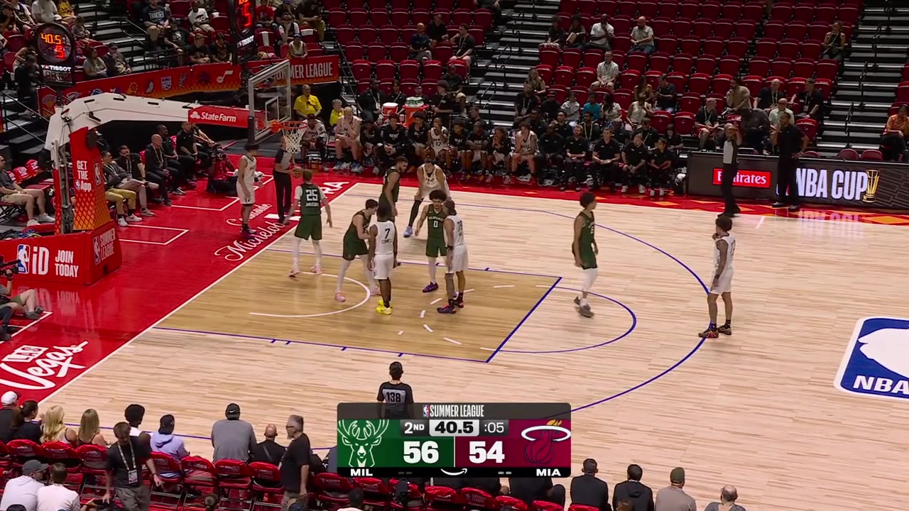 Ryan Conwell hits the long 2 to beat the shot clock with a replay