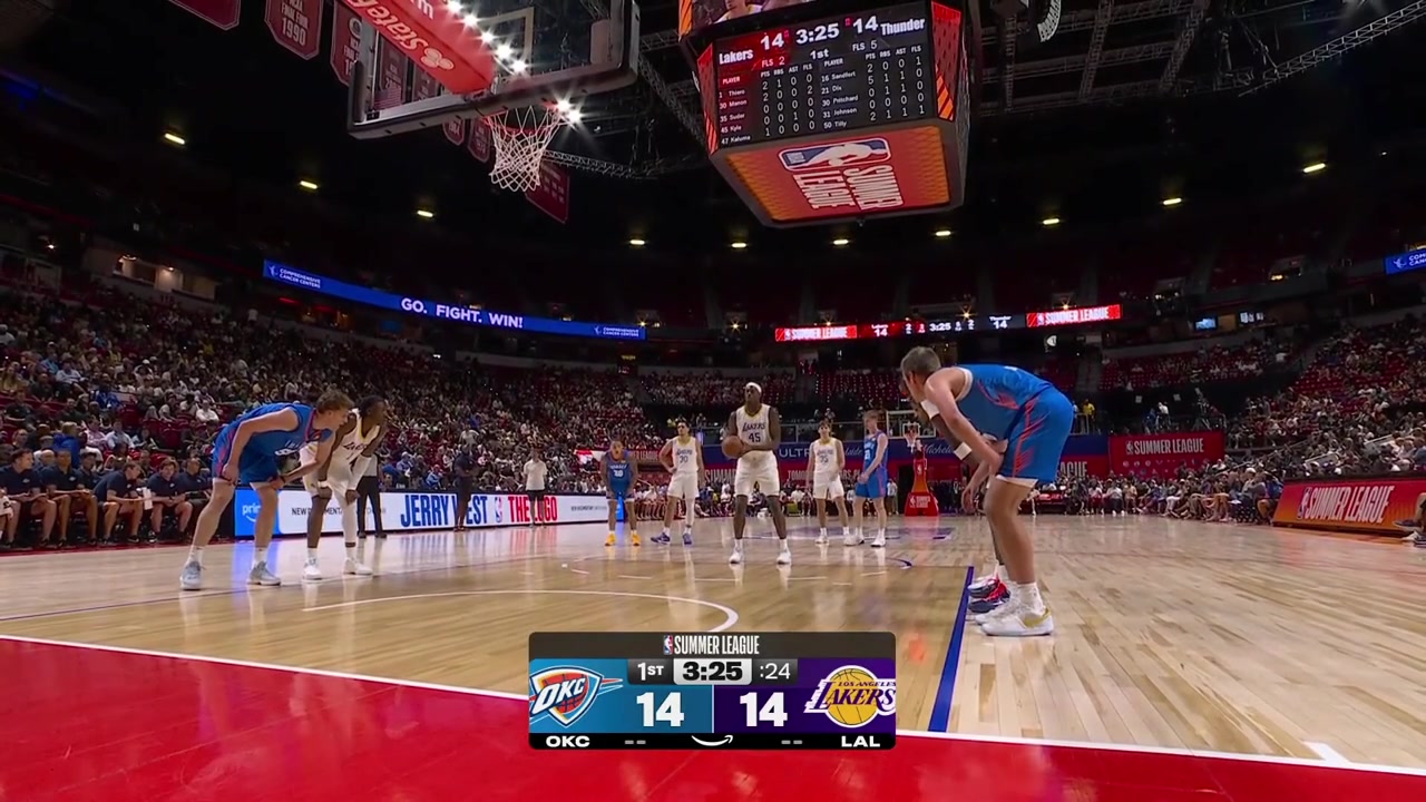 Lowlight William Kyle's awkward looking free throw form with a replay