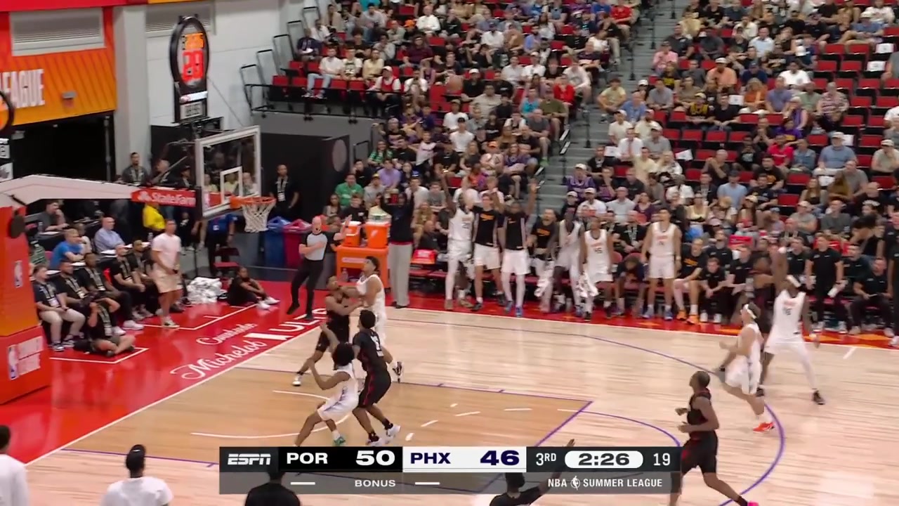 Aliou Diarra with the reverse alley-oop dunk off a lob by Quincy Olivari