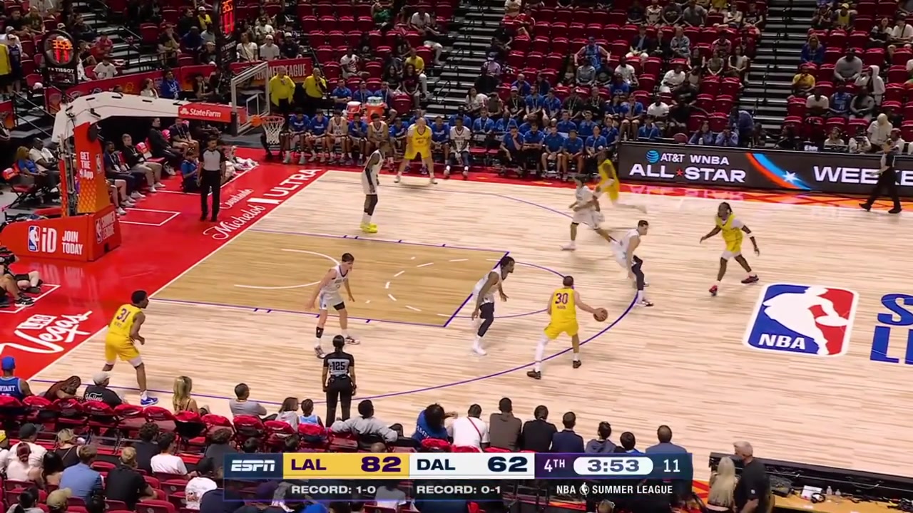 Arthur Kaluma hits the logo 3-pointer off the ball fake to give him 34 points in the game His 6th triple of the night
