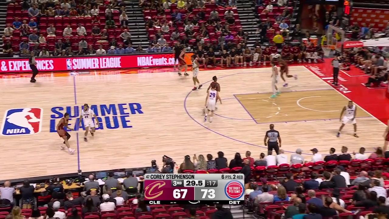 Meleek Thomas with the step back 3 to give him 21 points with a replay