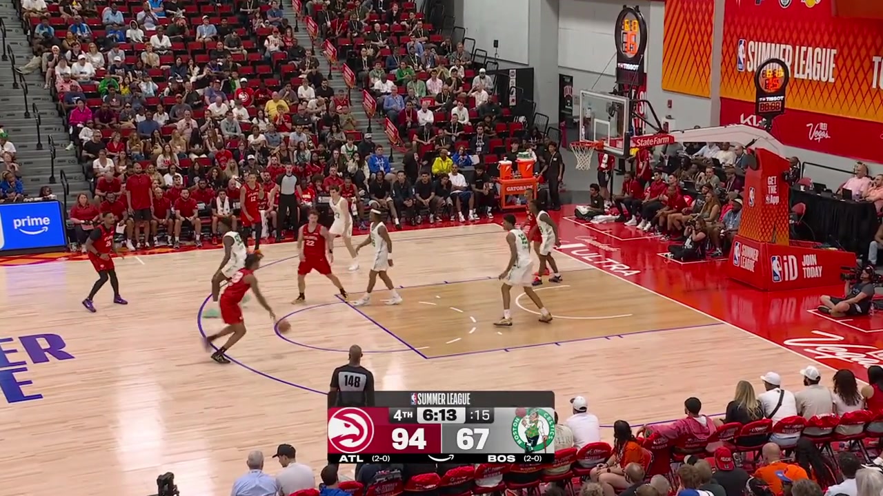 Kobe Johnson grabs the offensive rebound and scores the layup to give him 30 points in 20 minutes against the non-existent Celtics defense today with a replay