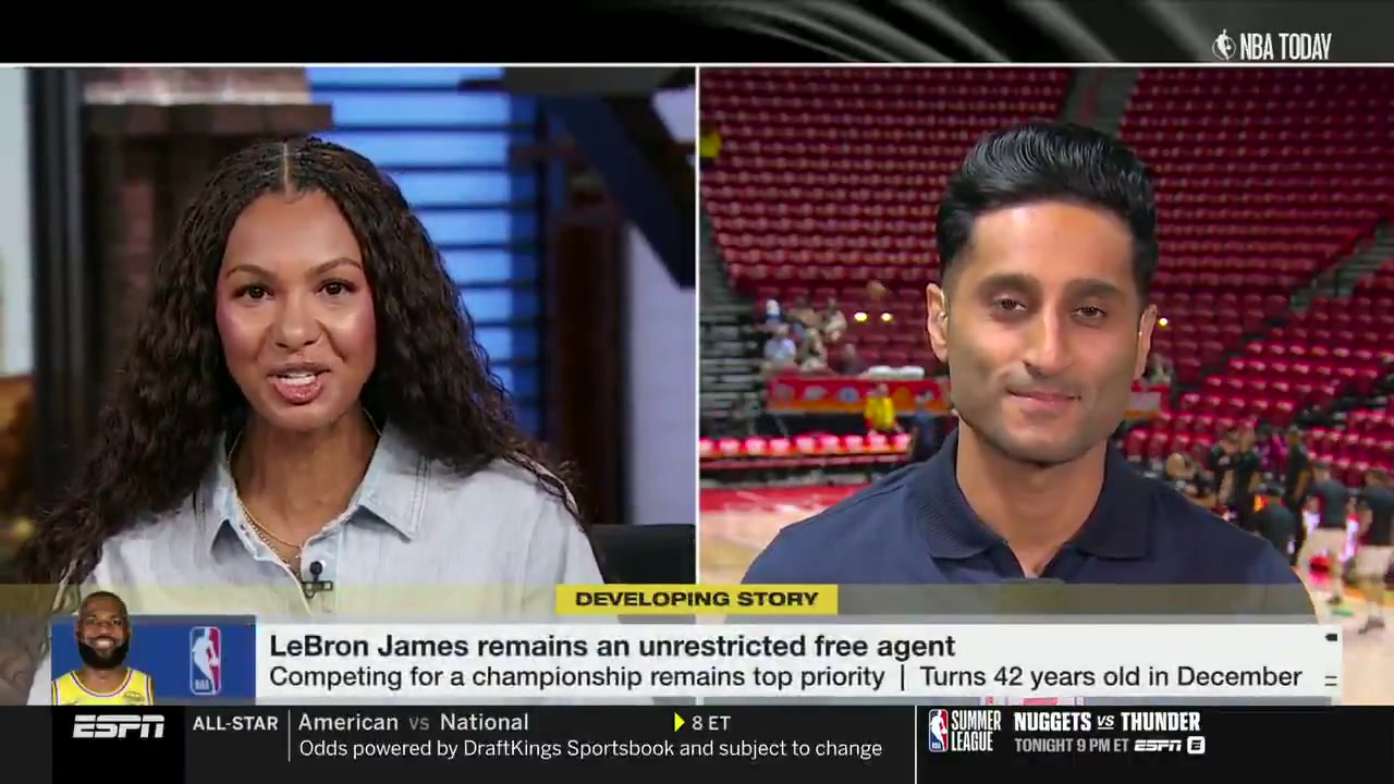 Charania Rich Paul has met with multiple teams and has given LeBron all the information needed to make a decision but there is no timeline for the coming weeks Miami Cleveland and Philadelphia seem to be the likeliest options with Golden State and Minnesota still in the mix