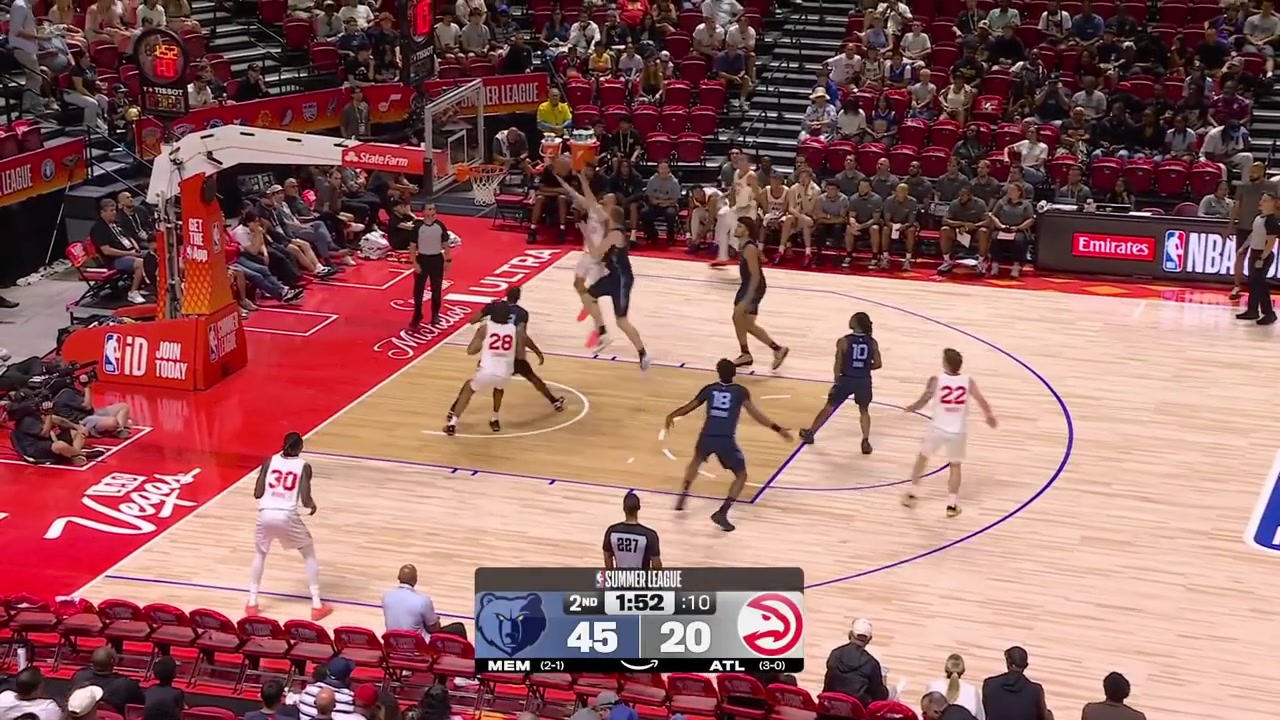 Cameron Corhen with a perfectly aimed wedgie 3-point shot last night with a replay