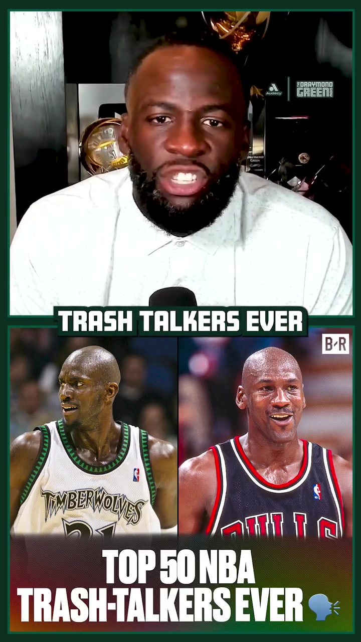 Draymond Green reacts to being 9 trash talker of all time I think I'm above all these guys This is trash talking and this is talking that shit and that's what I do I talk that shit so number 9 I think is a bit wild