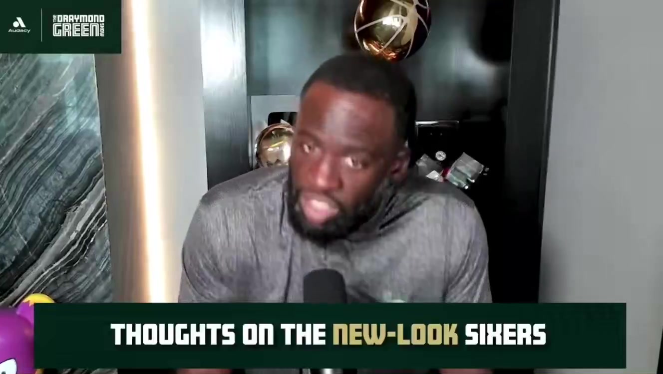 Draymond Green Says the biggest loser in the Sixers situation is VJ Edgecombe If Im VJ Edgecombes agent Im not sure Im happy with the summer that the 76ers have had Like you go from being sometimes the second option when Embiid was out to being the fifth option Its a big big difference
